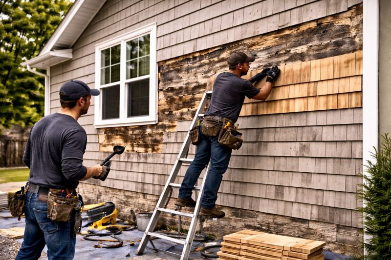 Shake Siding Repair
