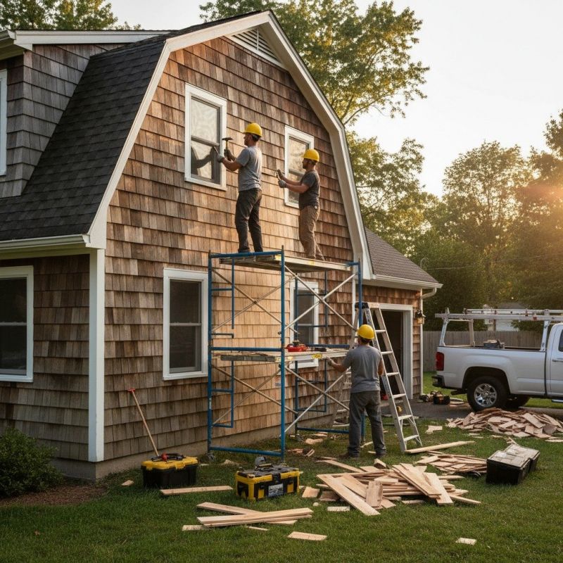 Cedar Shake Siding Repair